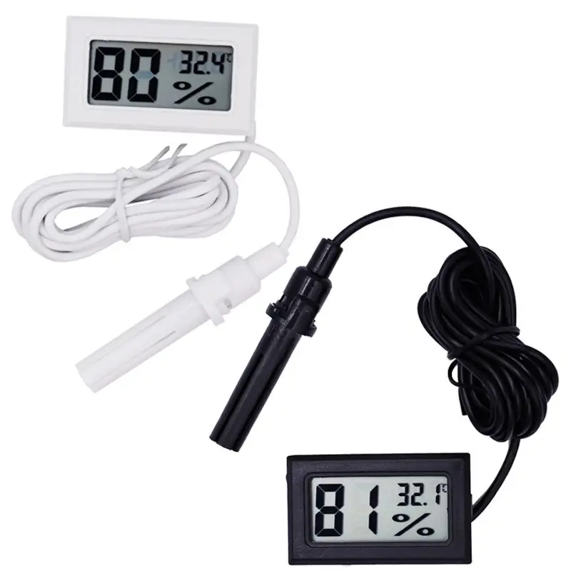 Upgraded waterproof mini digital lcd temperature sensor humidity meter thermometer hygrometer