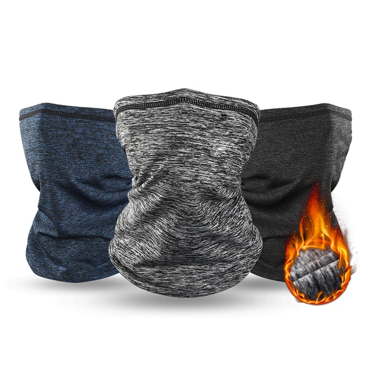 Can customize logo new scarf cationic self heating multifunctional Collar Scarf into hat scarf