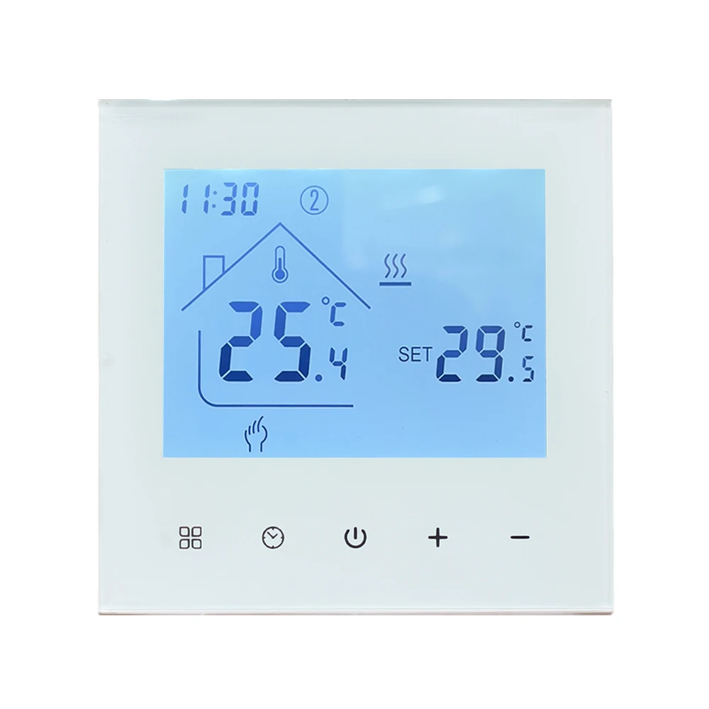 AC95-240V Large Screen programmable room Thermostat for water Underfloor Heating System Gas boiler Electric heating