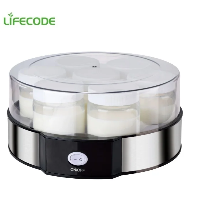 7 чашки стеклянные банки Йогуртница портативный Йогуртницы автомат