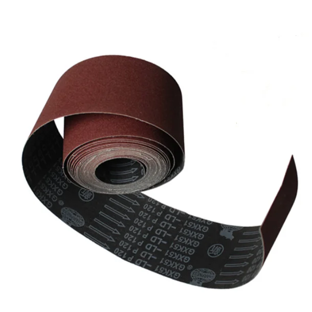 Sharpness hot product 100mmx50m Xwt aluminium oxide abrasive cloth roll for metal and wood sanding grit 24-400