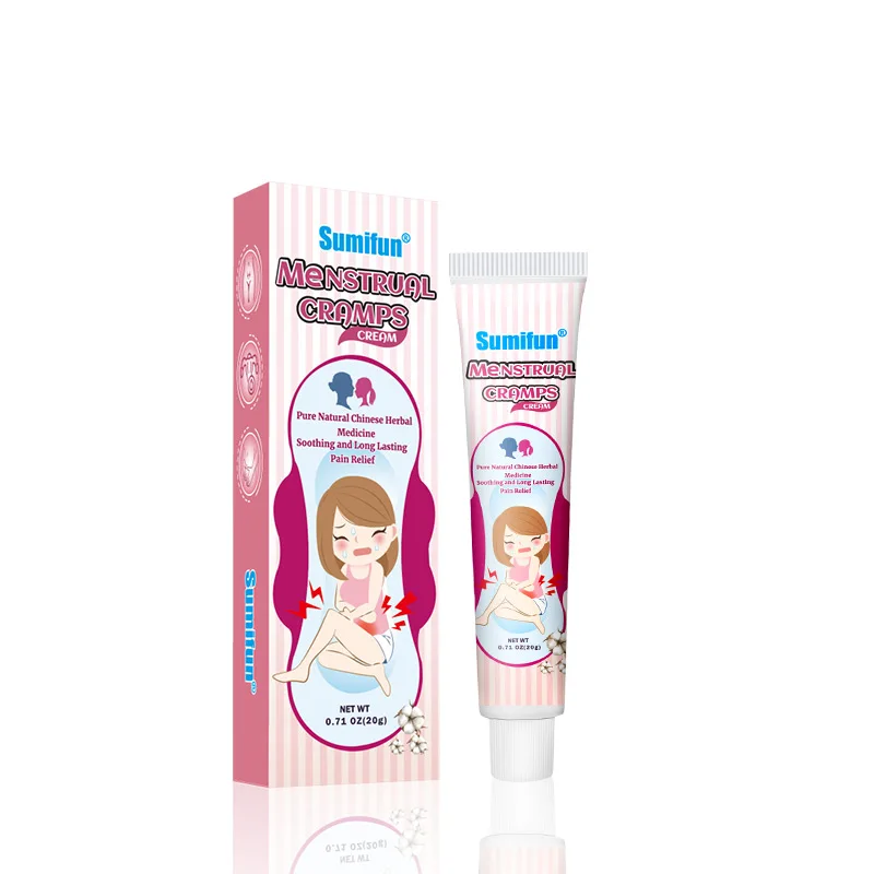 Hot Sale Sumifun Women Dysmenorrhea Treatment Cream Stomachache Menstrual Belly Pain Relief Care Ointment Warm Palace Plaster