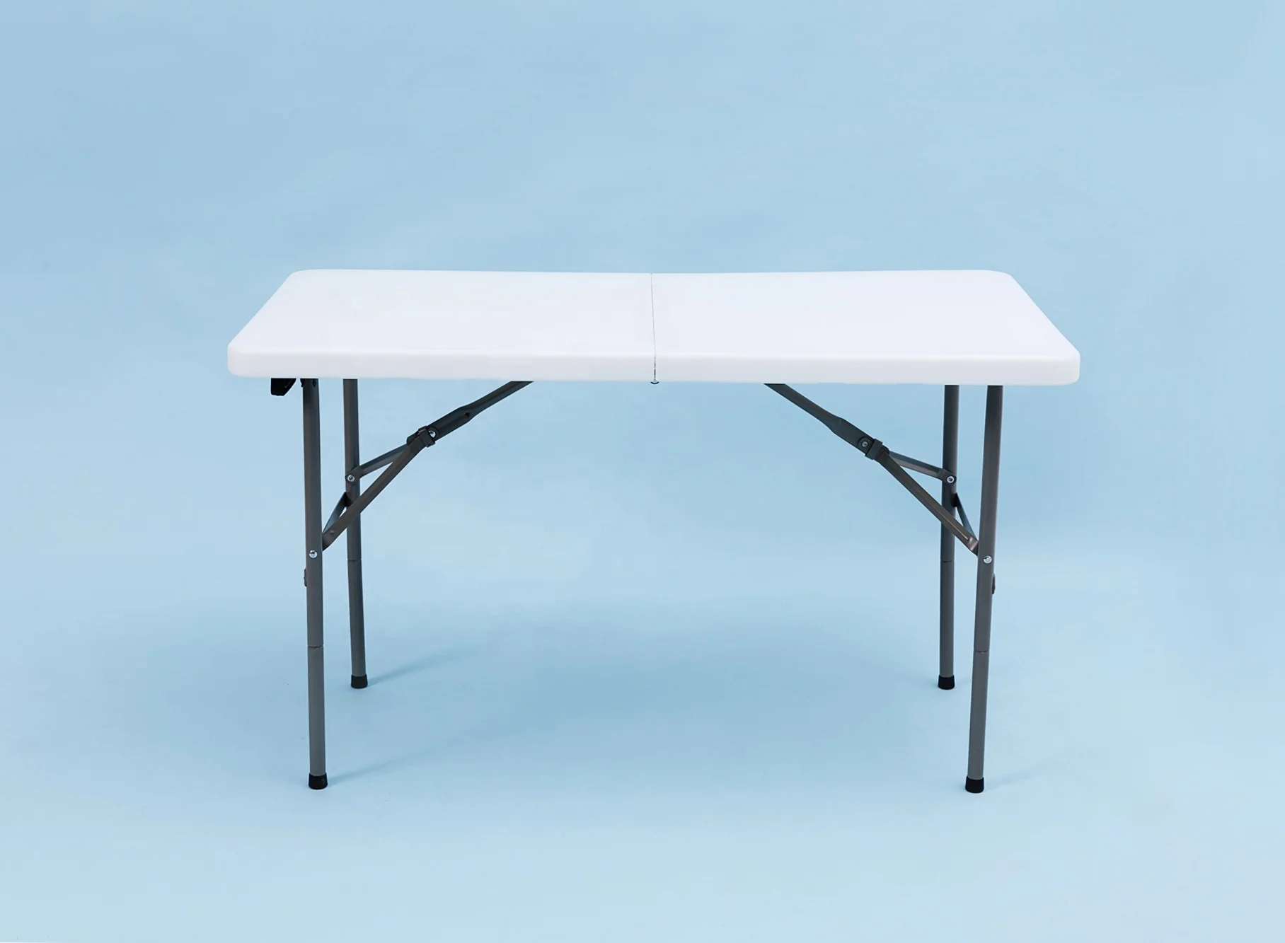 CYEN 2022 New Arrival Camping Square Card Table Granite White HDPE Plastic 4ft Foldable Outdoor Dining Tables