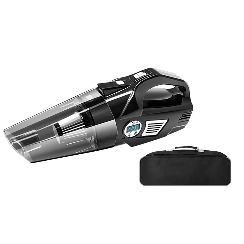 120W 6000Pa Car Vacuum Cleaner Digital Display Dual Use Digital Car Tire Inflator Air Compressor Pump Handheld Cordless Vacuums