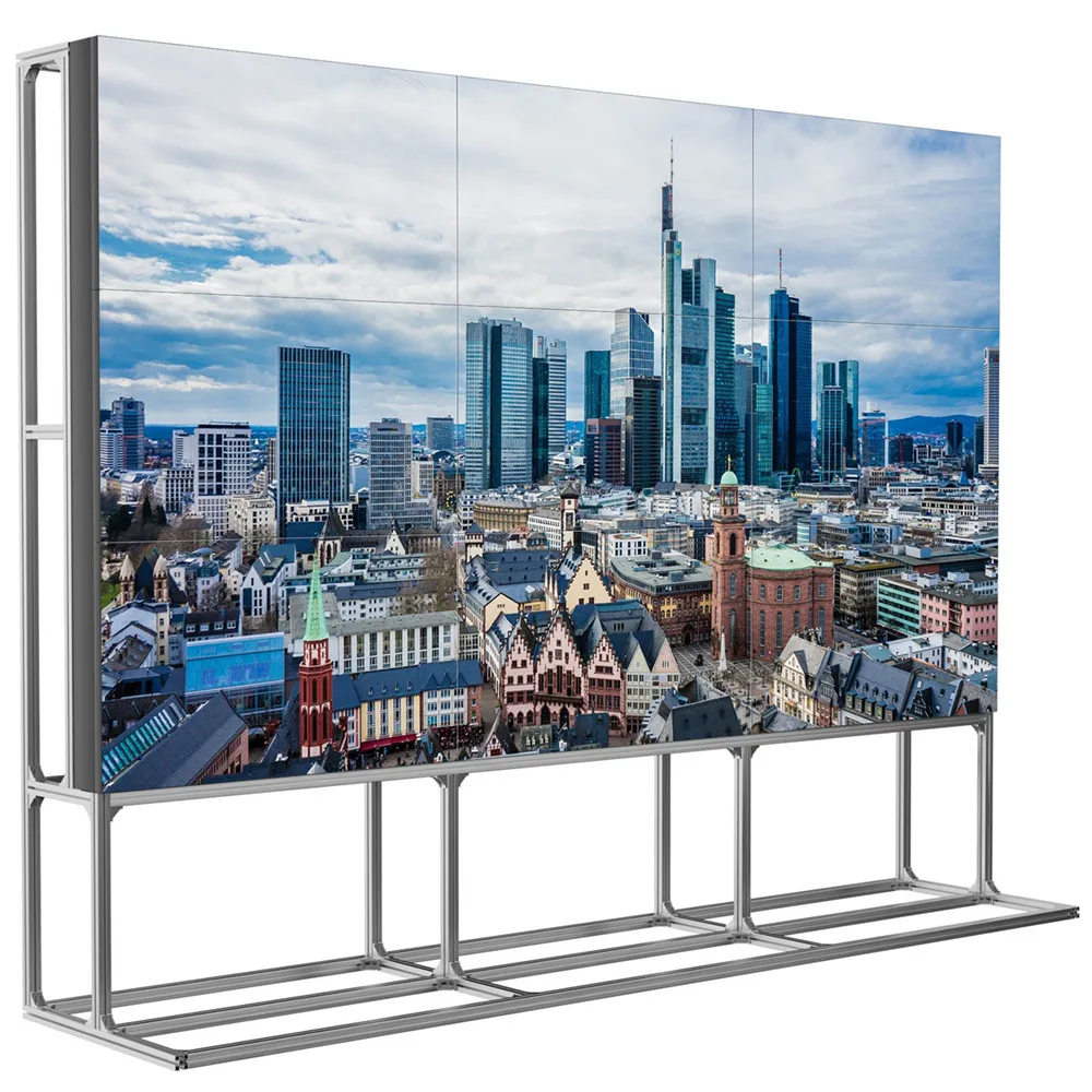 55inch Seamless Tv Wall Lcd Hd 4k Display 3x3 Did Lcd Video Wall Ultra Thin Led Backlight Lcd Player Advertising Display