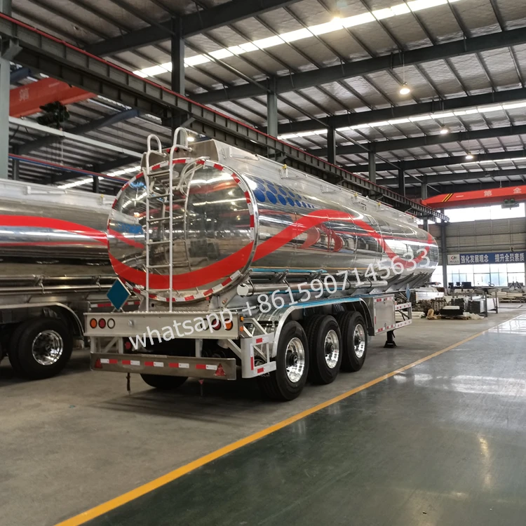 38kl 42kl 43kl Aluminum Stainless Steel Fuel Oil Tanker Trailer 3 Axle 4 Compartment Diesel Gasoline Tank Truck Truck Trailer