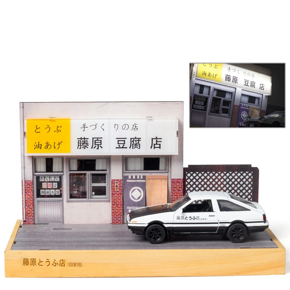 Модель автомобиля Fujiwara Takumi AE86 tofu модель машины из сплава 1:32