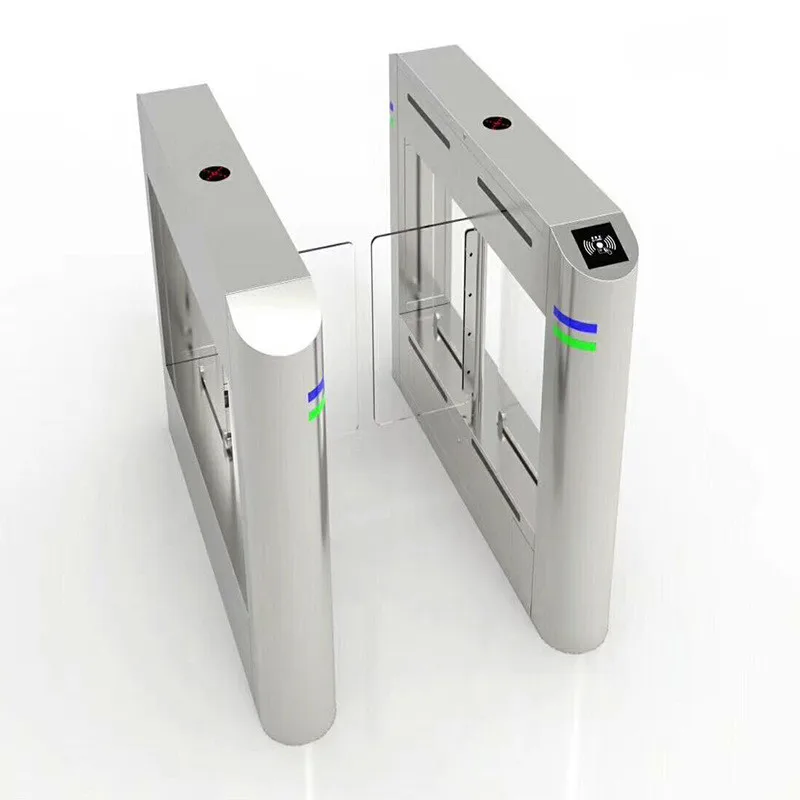 Hot Selling 304 Stainless Steel Fully Automatic Fingerprint QR Code Access Control System Swing Turnstile For Office Building