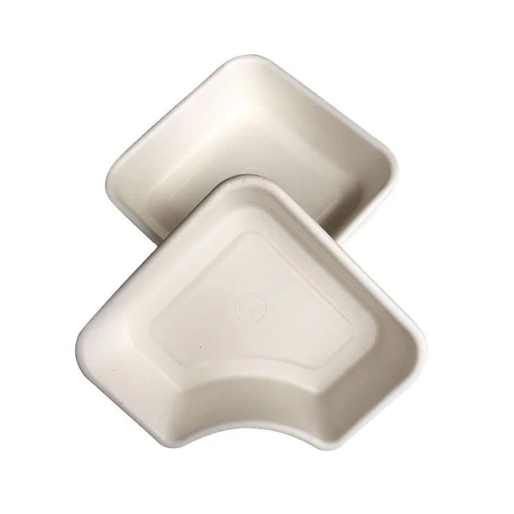 Low price biodegradable bagasse pulp food insert protective packaging manufacturer