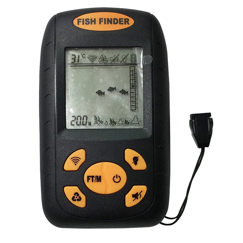 Портативный беспроводной рыбы Рыбалка искатель глубже рыболокатор сонар
