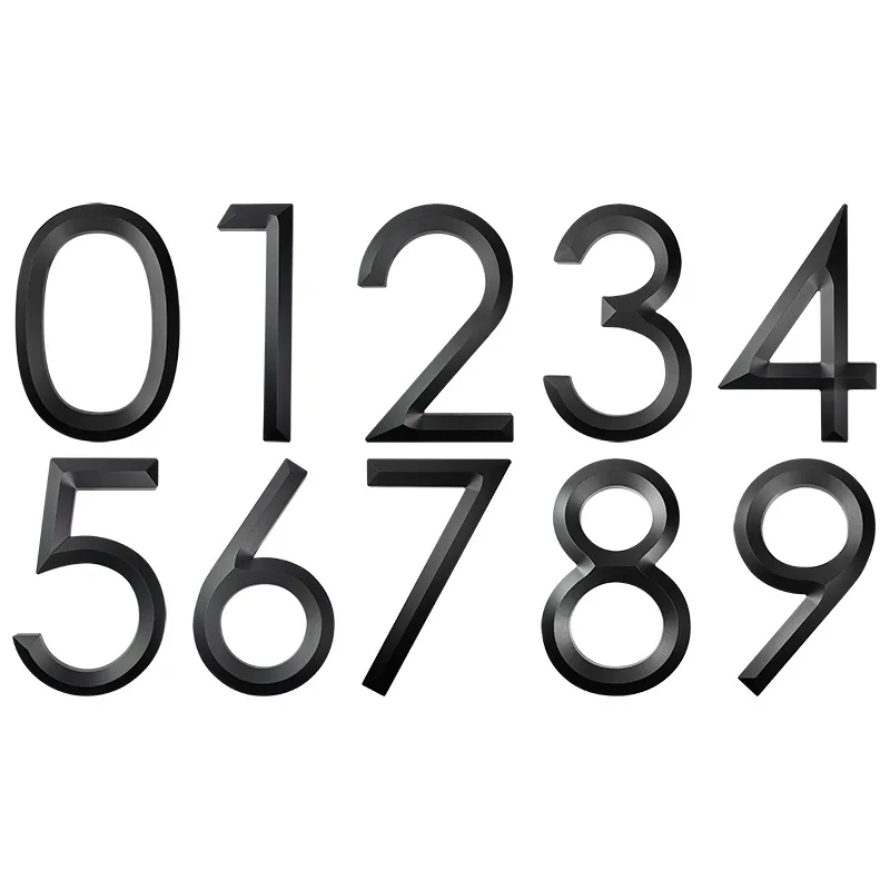 3D floating Customized digital house number High-grade residential villa door number address plate