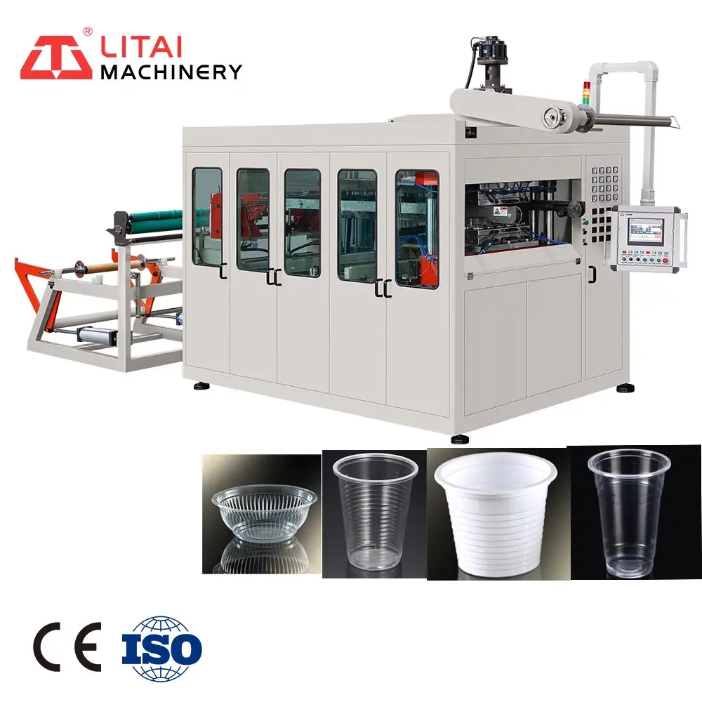 Disposable Plastic Thermoforming Machine Plastic Tea Cup Making Machine