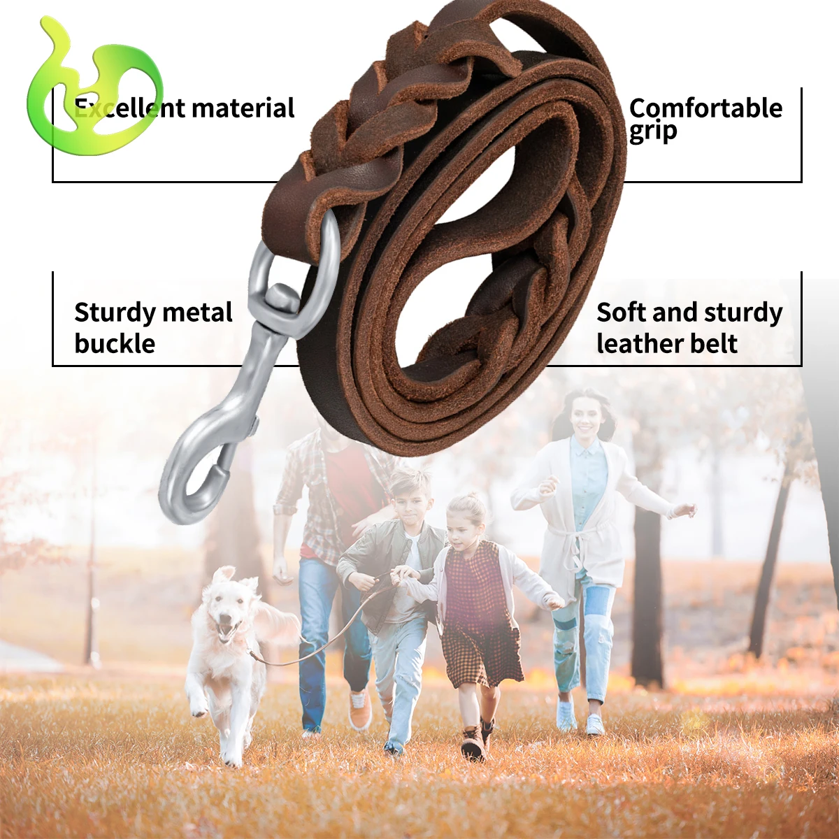 Pet Accessories Leather Dog Leash Factory Price Wholesale Leather Dog Leash