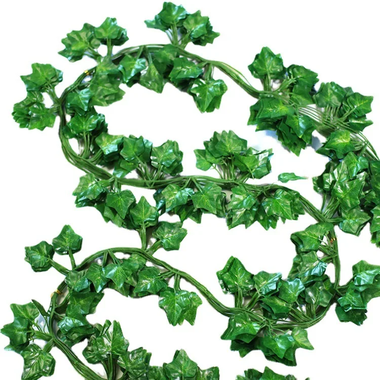 hot selling Artificial Ivy Garland Green Leaf Vines Grape Garland Cheap Hanging Plant Vine