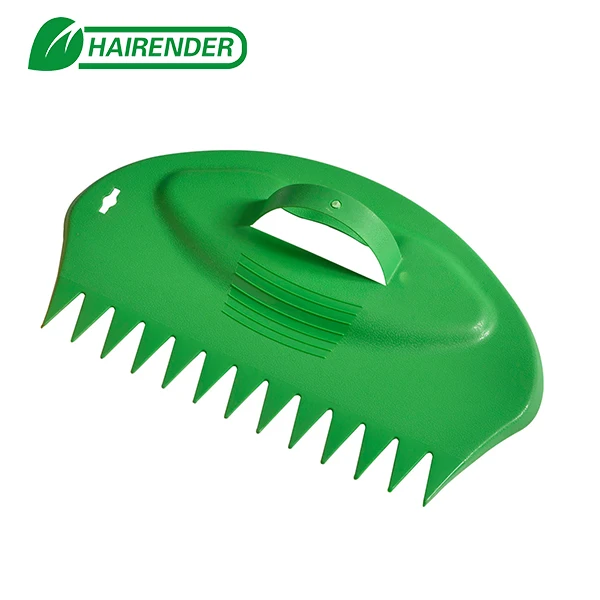 
Garden green plastic hand leaf scoop leaf collector and grass bear claw rake 