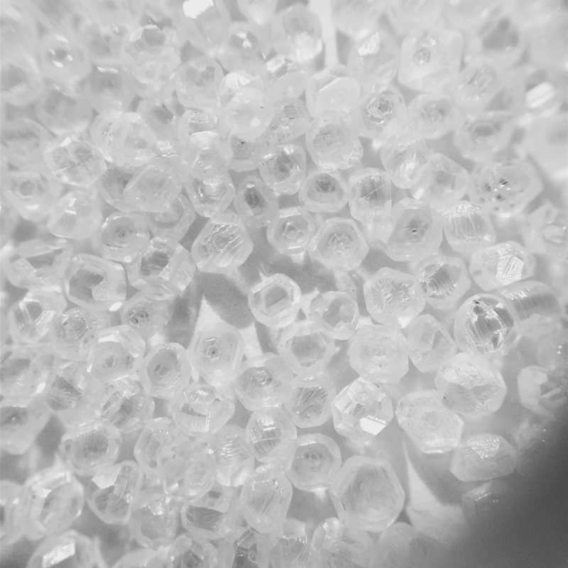 White HPHT CVD Synthetic Lab Grown Rough Uncut Diamond