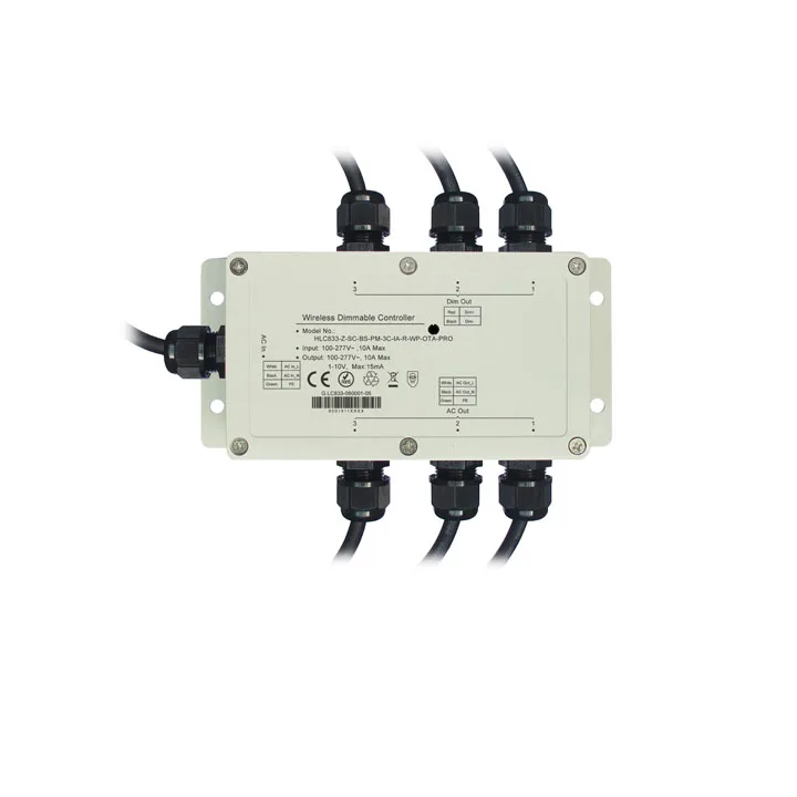 Контроллер регулировки яркости ZigBee, 1-10 В/0-10 В, 1/ 2/ 3 канала, 1-10 В, IP65, водонепроницаемый беспроводной контроль освещения iot Zigbee