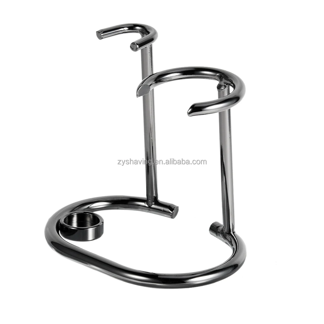 ZY Shaving Brush and Razor Stand Universal Holder for Barber Brush and Razor Stainless Steel Shaving Holder