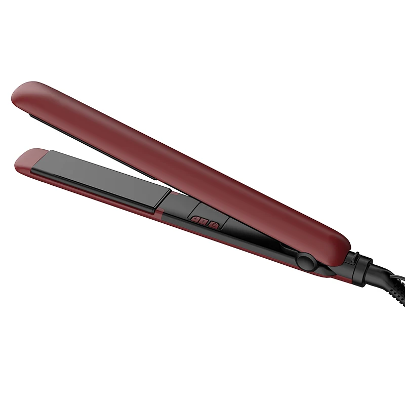 Factory Directly Sale Portable Lockable Handle Negative Ion Wide Floating Ceramic Plate Fast Heating Hair Straightener Flat Iron