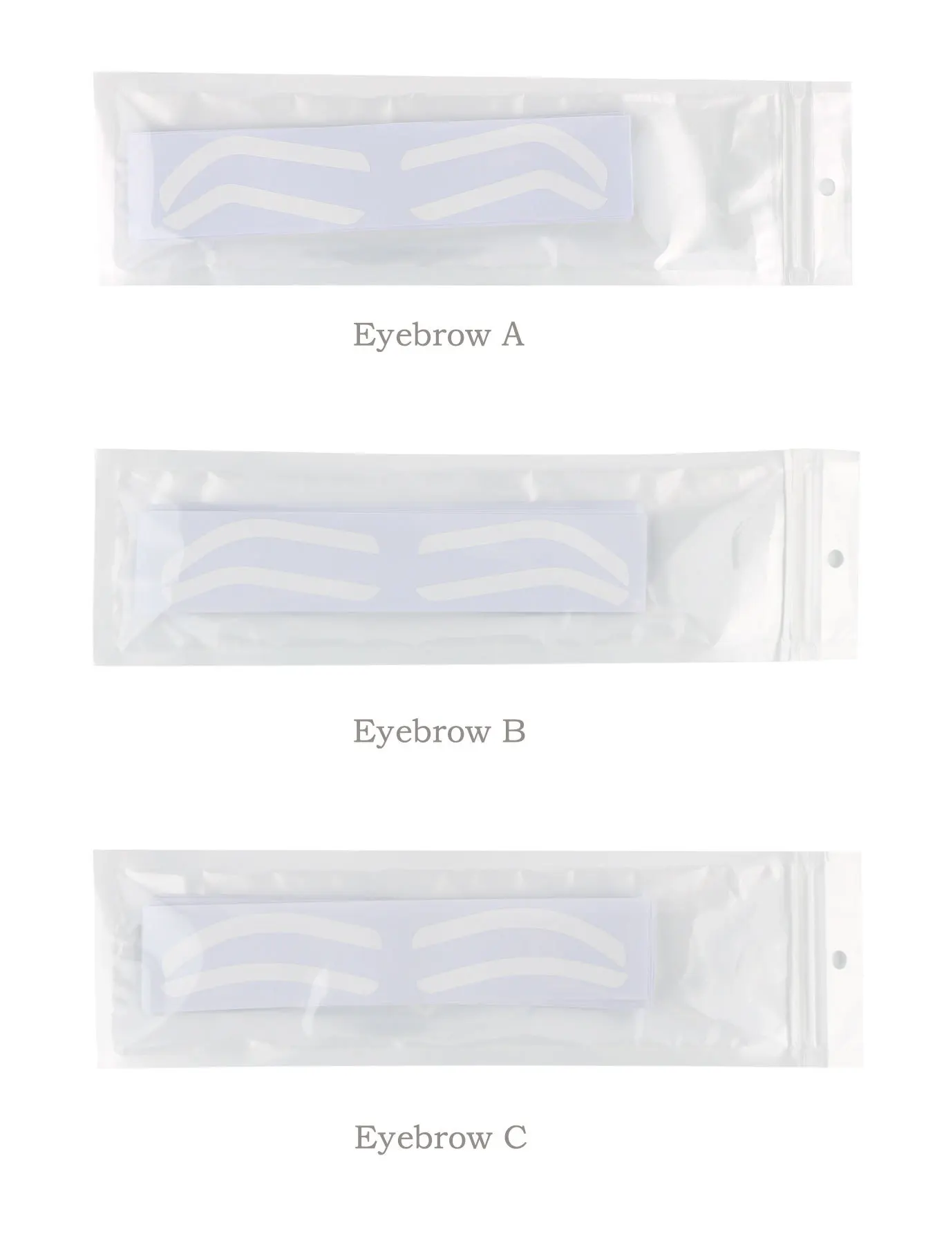 PMU Accessories Brow Shape Tape   Eyebrow Shaping Tools  Microblading  Eye Brow Guide Strip Shaping  Auxiliary Stickers