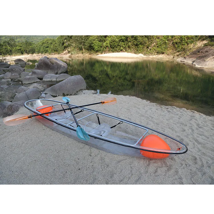 Transparent kayak polycarbonate Single Cabin Rowing Boat Transparent Kayak large Transparent boat