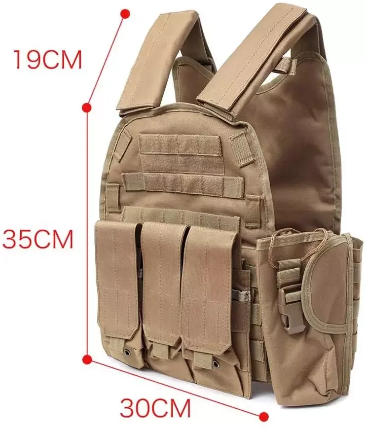 Wholesale Oxford Fabric Protective Vest Tactical Plate Carrier Safety Tactical Vest with Molle System