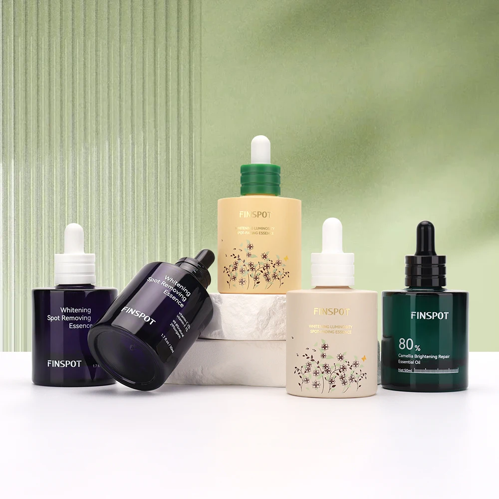 Высококачественная желтая фиолетовая темно-зеленая стеклянная бутылка для сыворотки с капельницей толстая эфирным маслом логотипом упаковка капельницы