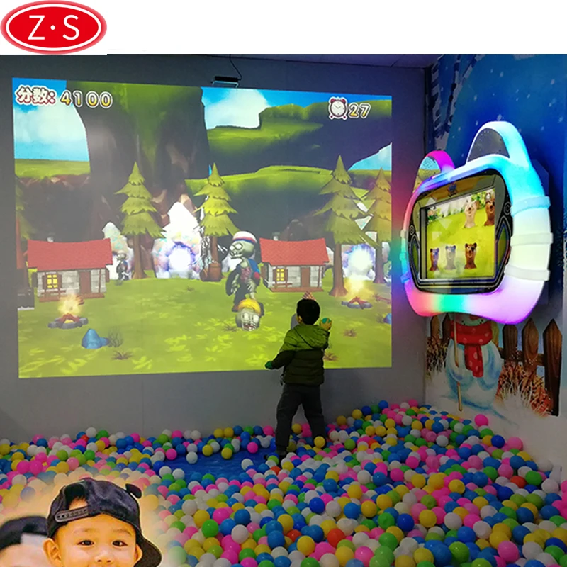 
Interactive wall projection ball throwing smash games interactive ball pool projection games 