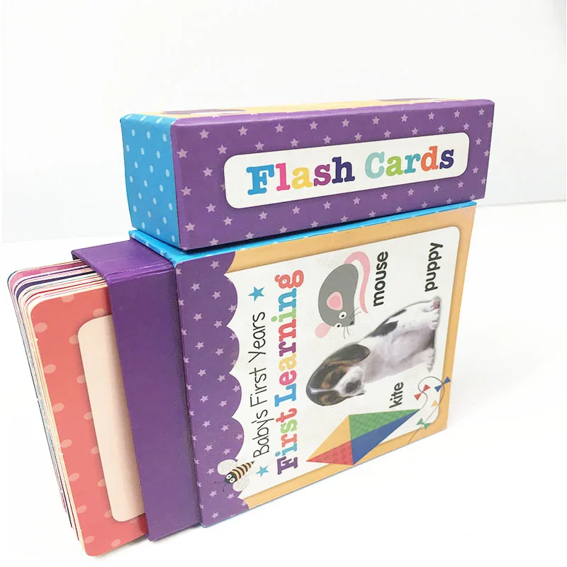 Custom Oem Wholesale Cheap Price Flashcard Game Educational Learning Flash Cards Printing