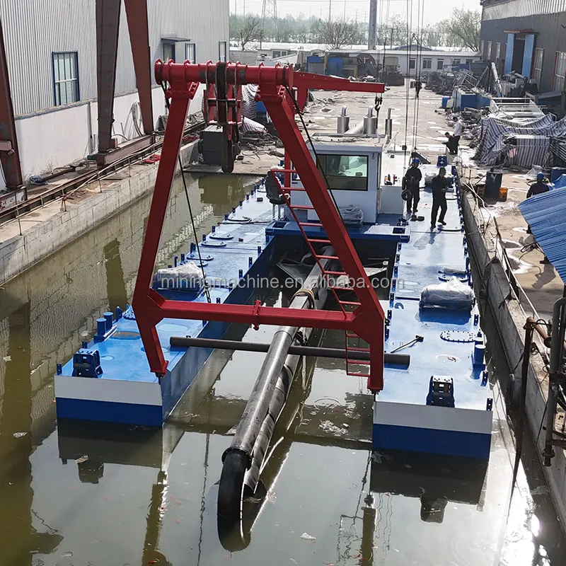 Small 10 Inch Csd250 Fully Hydraulic Heavy-Duty Marine Engine Customizable Sand Machine Cutter Suction Dredger For Selling