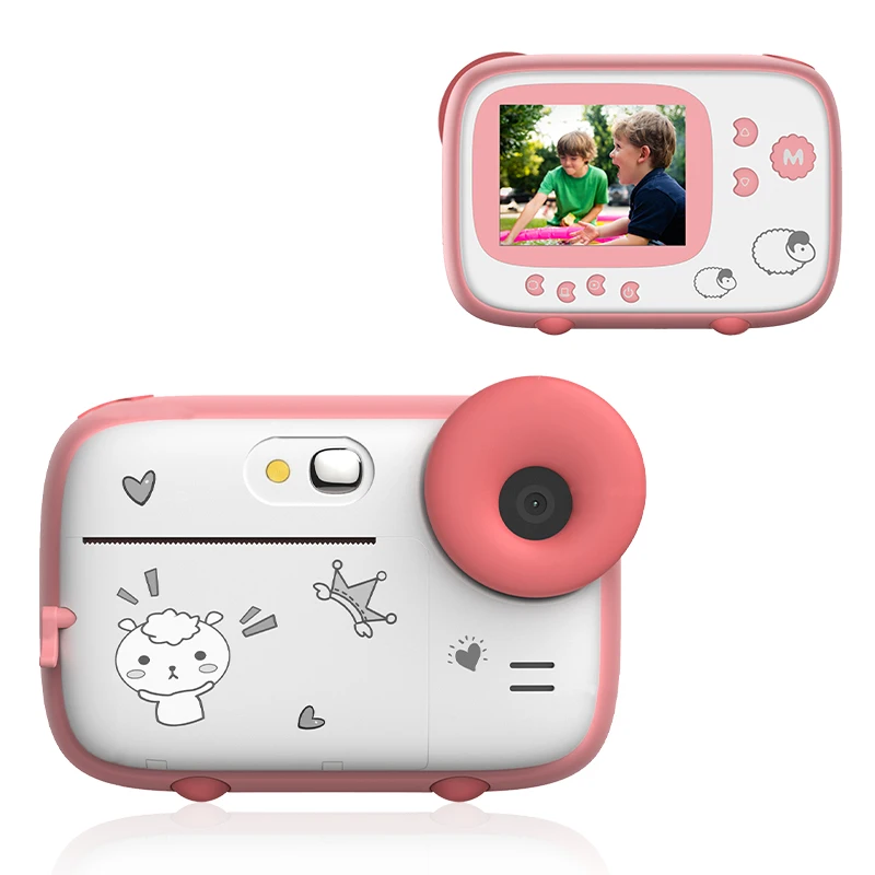 2MP портативный моментальной печати цифровой фотоаппарат 2,4 "CMOS моментальной печати принтера камера для детских игрушек