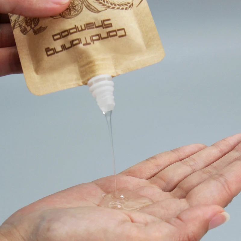 Airbnb Supplies Hotel Lotion Shampoo Shower Gel Squeezable Bags 35ml Shampoo Bottle Hotel Amenities Bag