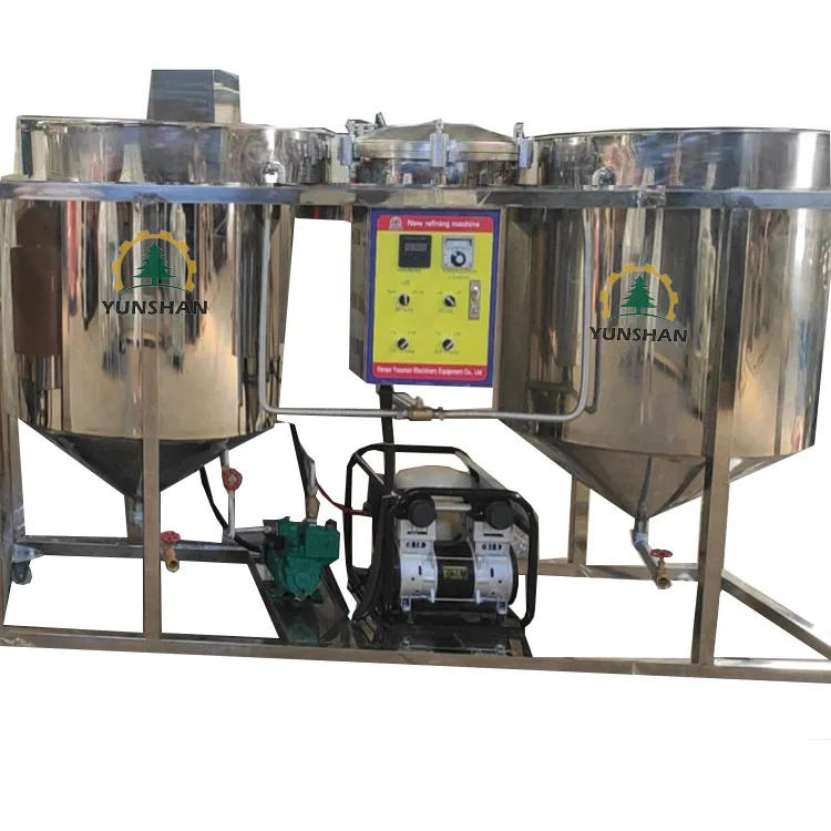 Professional 0.5TPD sunflower oil soybean rapeseed palm fruit peanut coconut  cooking oil refine equipment