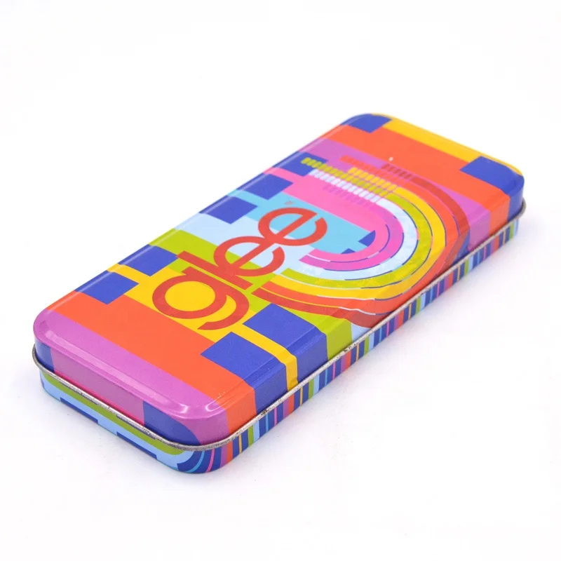 Standard wholesale tin pencil box for children
