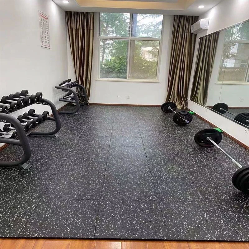 Top sale outdoor 1x1 rubber gym floor mat 2cm exterieur fitness gym rubber flooring