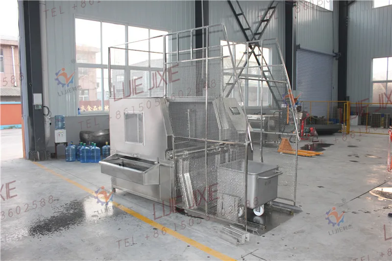 200L meat trolley washer washing machine Hopper car washing machine with steam heating