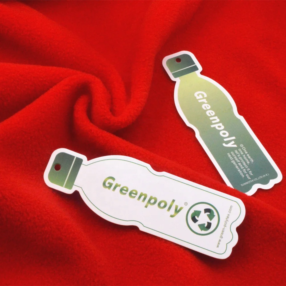 Greenpoly переработанный полиэстер односторонний полярный флис с