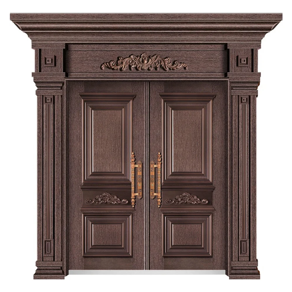 House Main Gate Design First Floor Entrance Doors Steel Security Opening Door for Villa