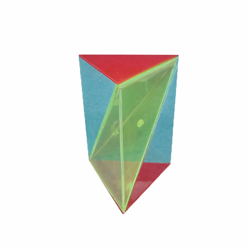 
Factory customized geometric model acrylic triangular prism mitsubishi cone model with magnet teaching aid teaching instrument 