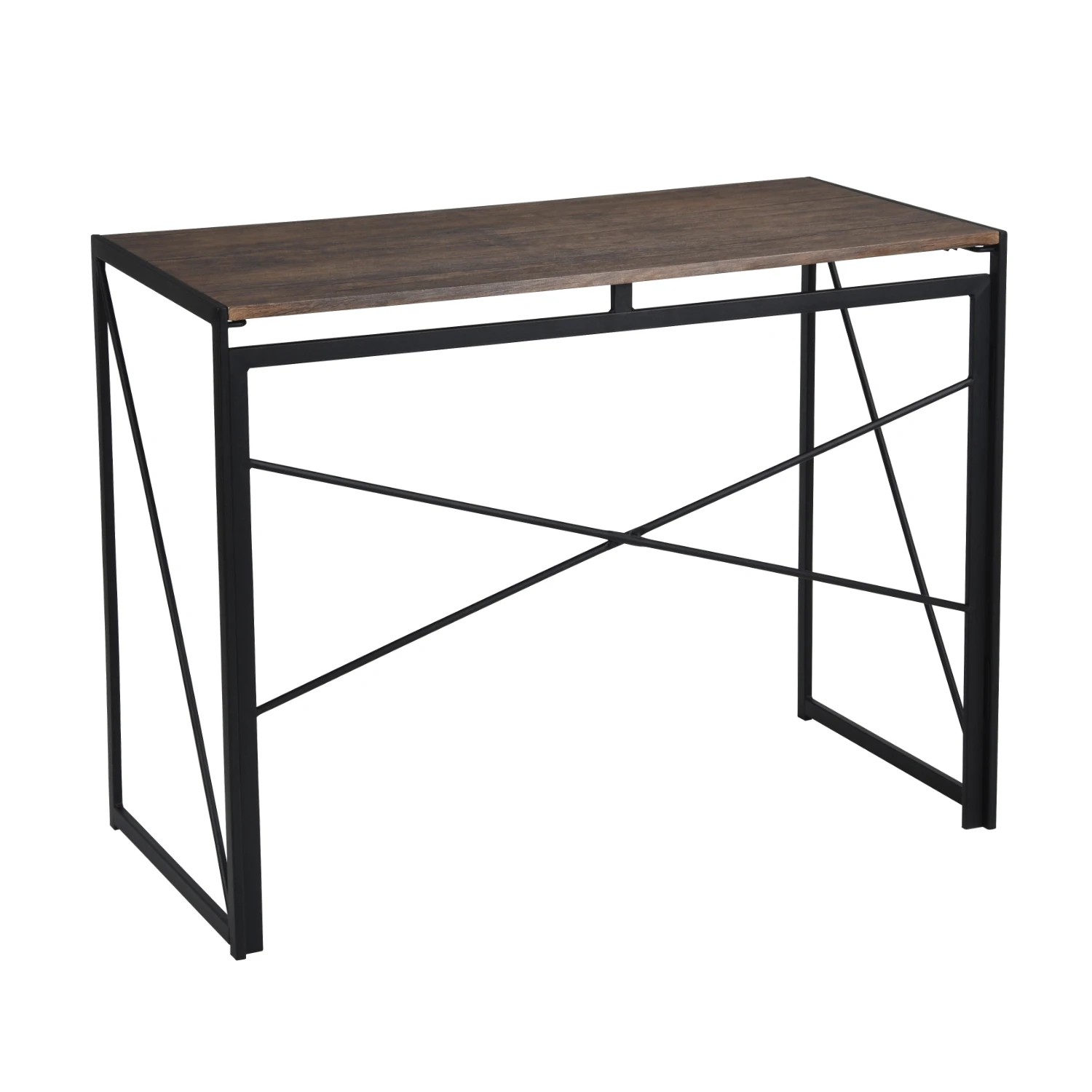 EU US quality Standard foldable dark wooden color  Home Office Desk Computer Desk Table  PC Laptop table stock manufacturer