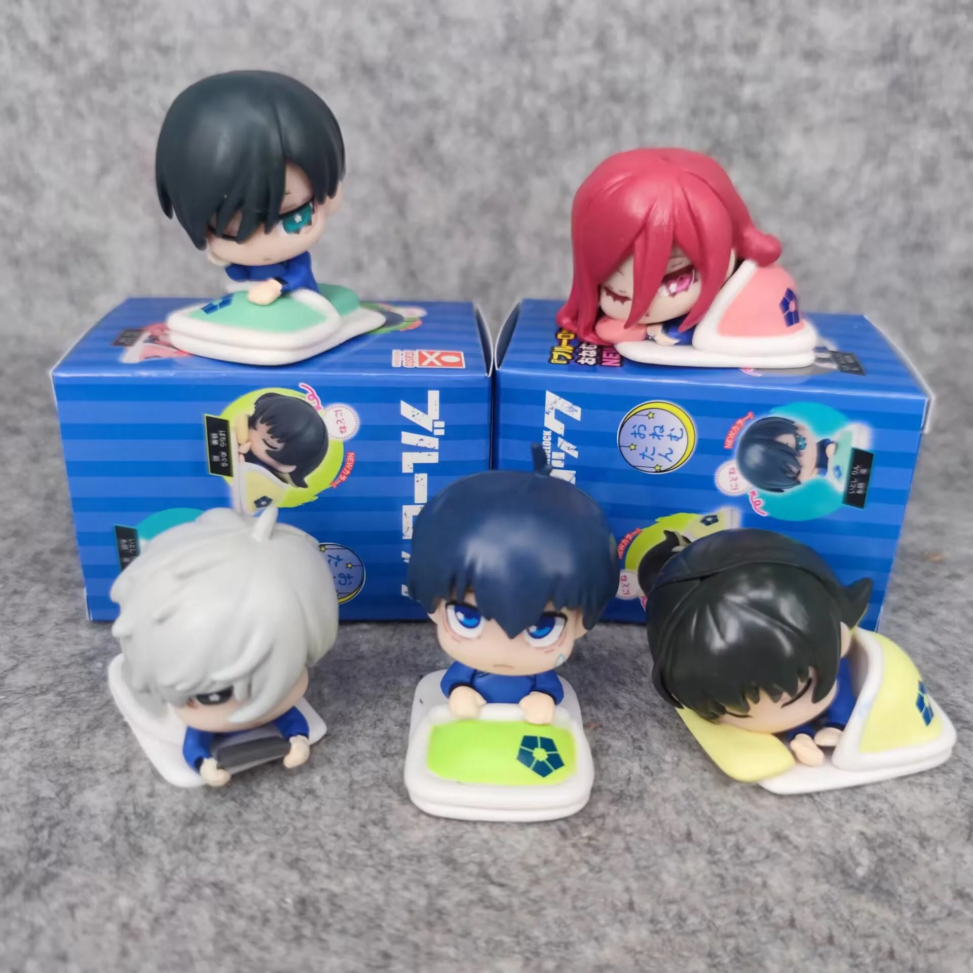 Японская Аниме Кукла Gacha Isagi Yoichi спальный стиль набор из 5 предметов синий замок фигурки