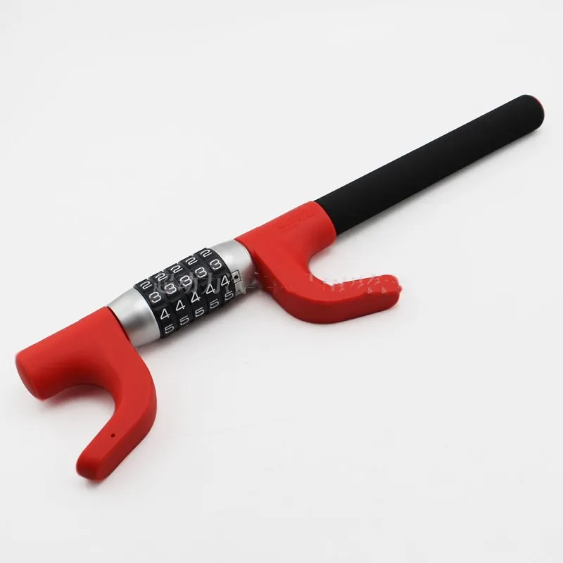 Adjustable and retractable universal steering wheel lock for car modification