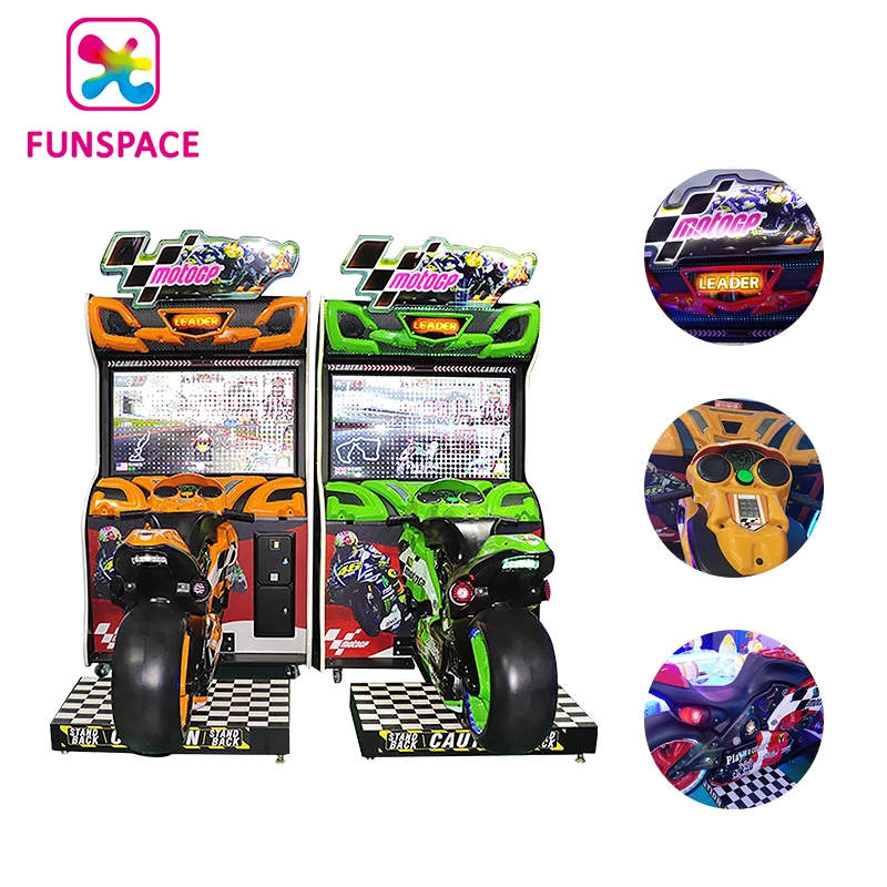 Funspace потребность в скоростном гоночном игровом автомате 2 игрока мото симулятор гоночный игровой автомат Аркада с монетоприемником