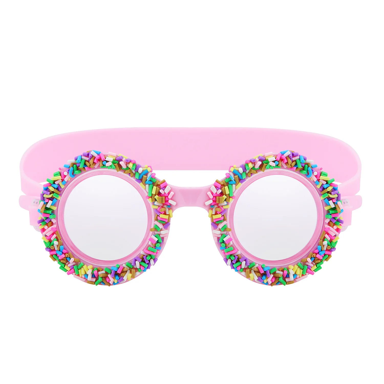 Polycarbonate Youth Pink Swim Goggles Silicone Children Swimming Goggles Unisex