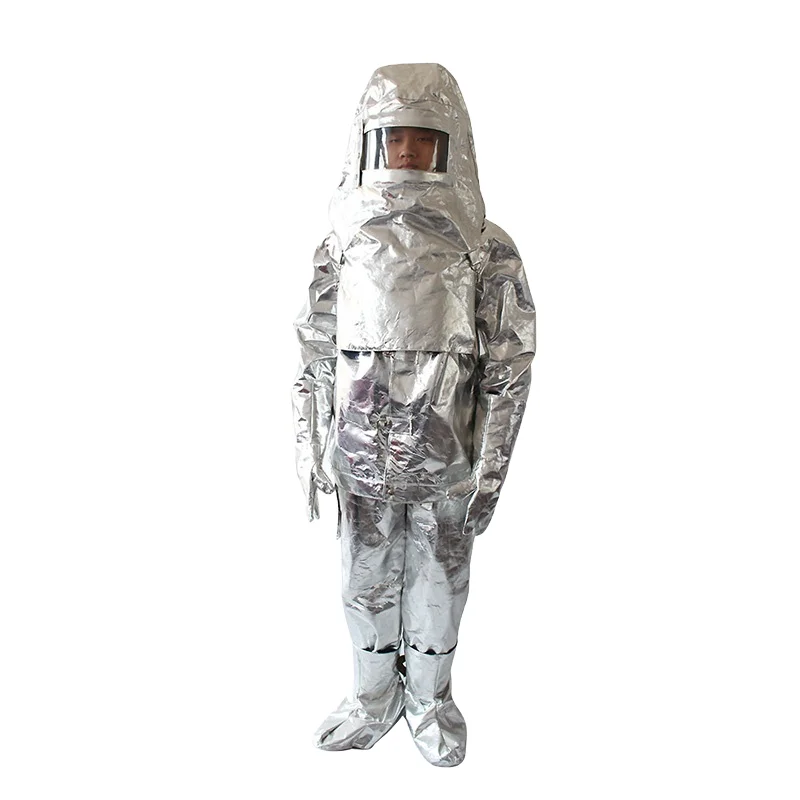 Solas approved fire fighting suit fireman suit safety aluminized fire suit