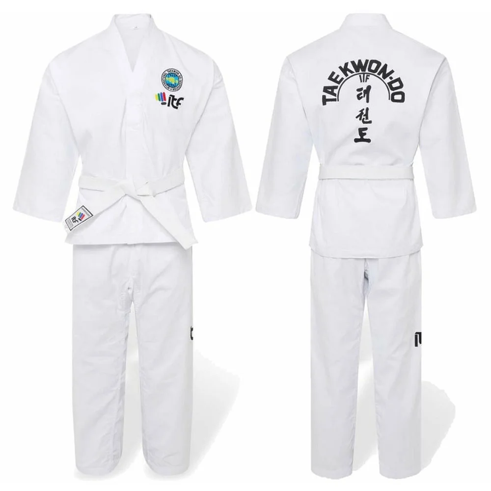 OEM Martial Arts High Quality TKD Dobok Wear Suits Dobok Taekwondo ITF Taekwondo Uniform