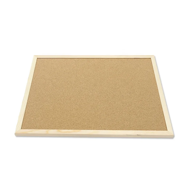 
Customized school wooden frame pin bulletin cork board notice board 