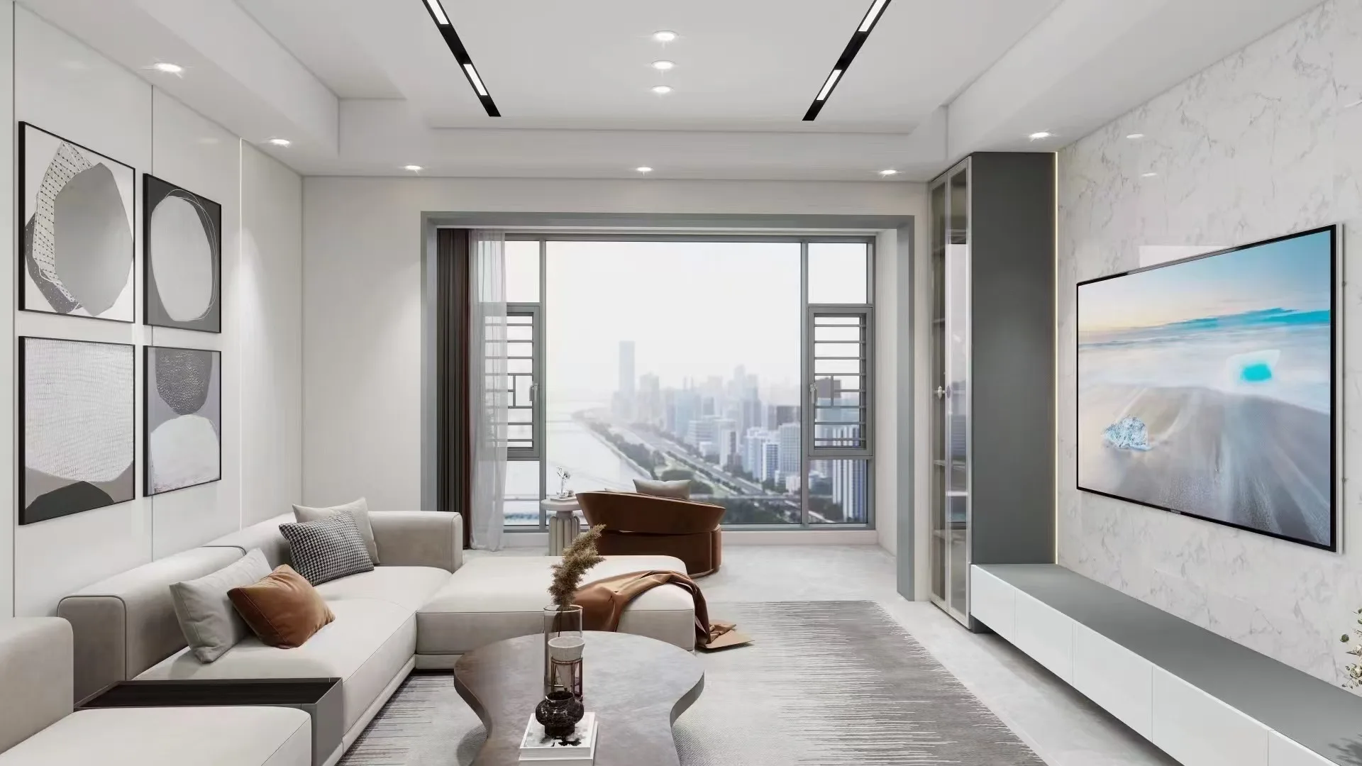 Custom Modern Gold Supplier Aluminium Windows Big Picture Window with Fixed Style for Living Room Aluminum Alloy Frame