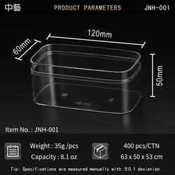 Custom ps hard transparent plastic wedding party candy cookie cake square dessert packaging clear container with lid