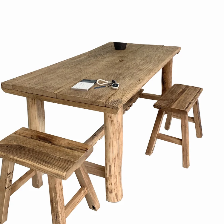 
Chinese home antique retro console solid metal wood computer office laptop pc coffee wooden bar dinning tables desks set table 